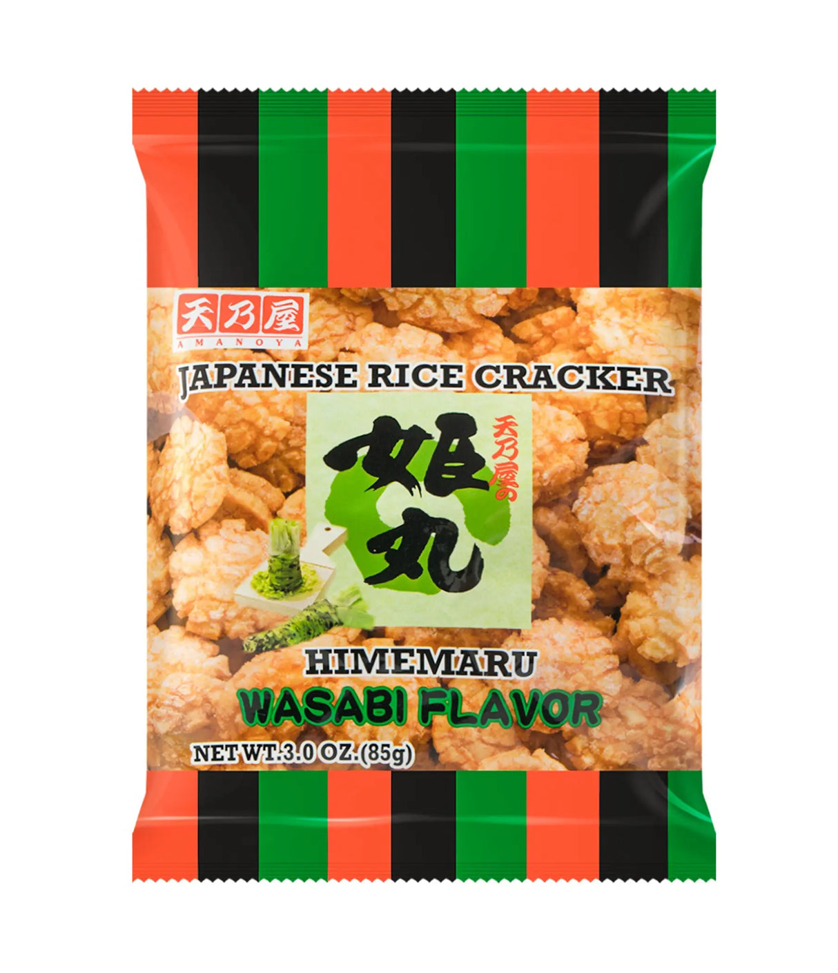Amanoya - Himemaru Japanese Rice Cracker (Wasabi Flavor) 85g