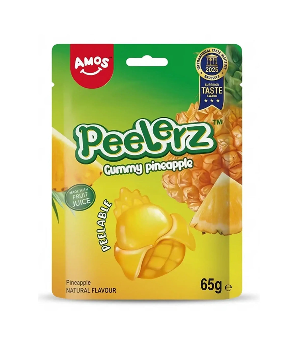 Amos - Peelerz Gummy Pineapple 65g