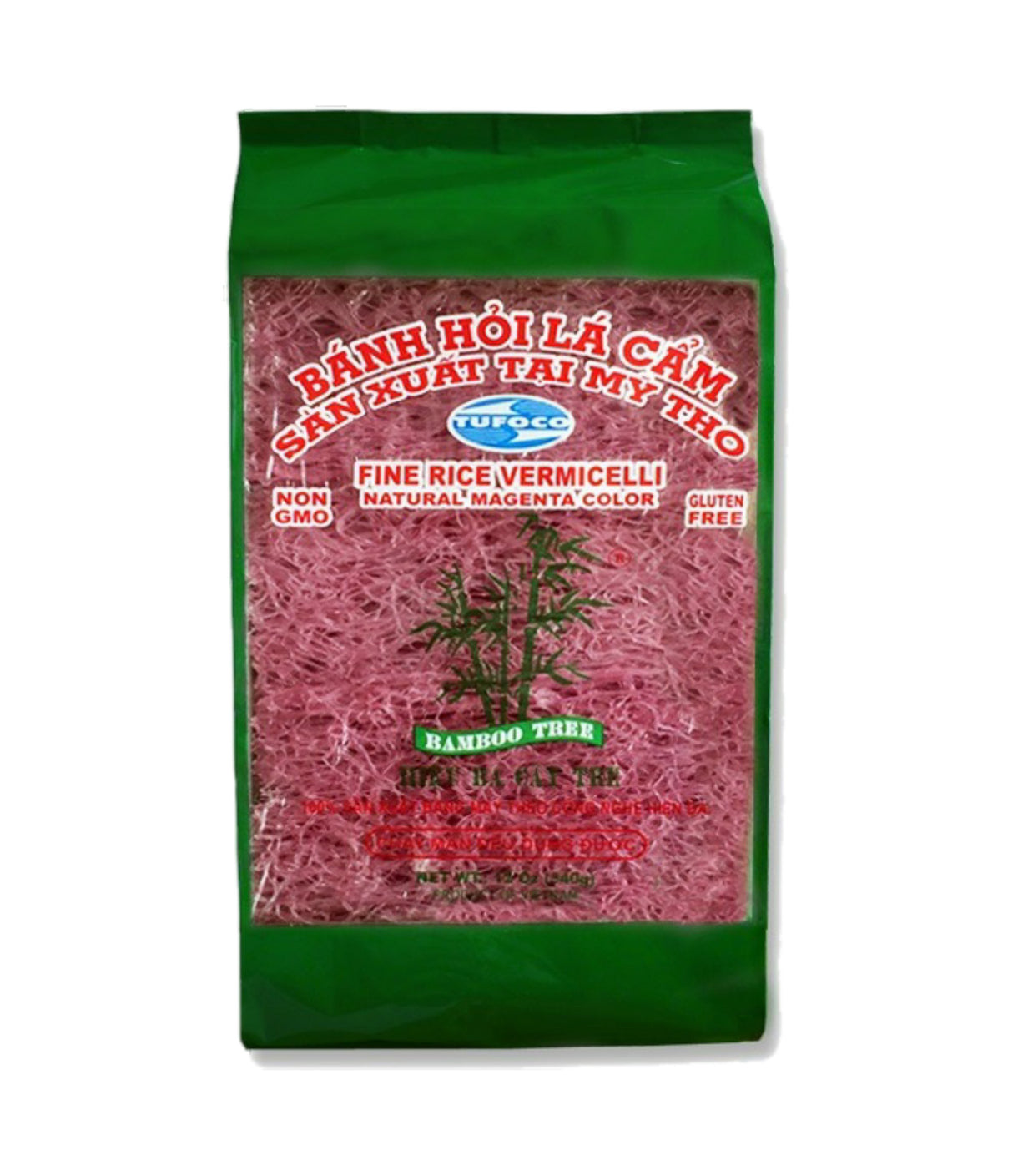 Bamboo Tree - Fine Rice Vermicelli (Natural Magenta Color) 340g