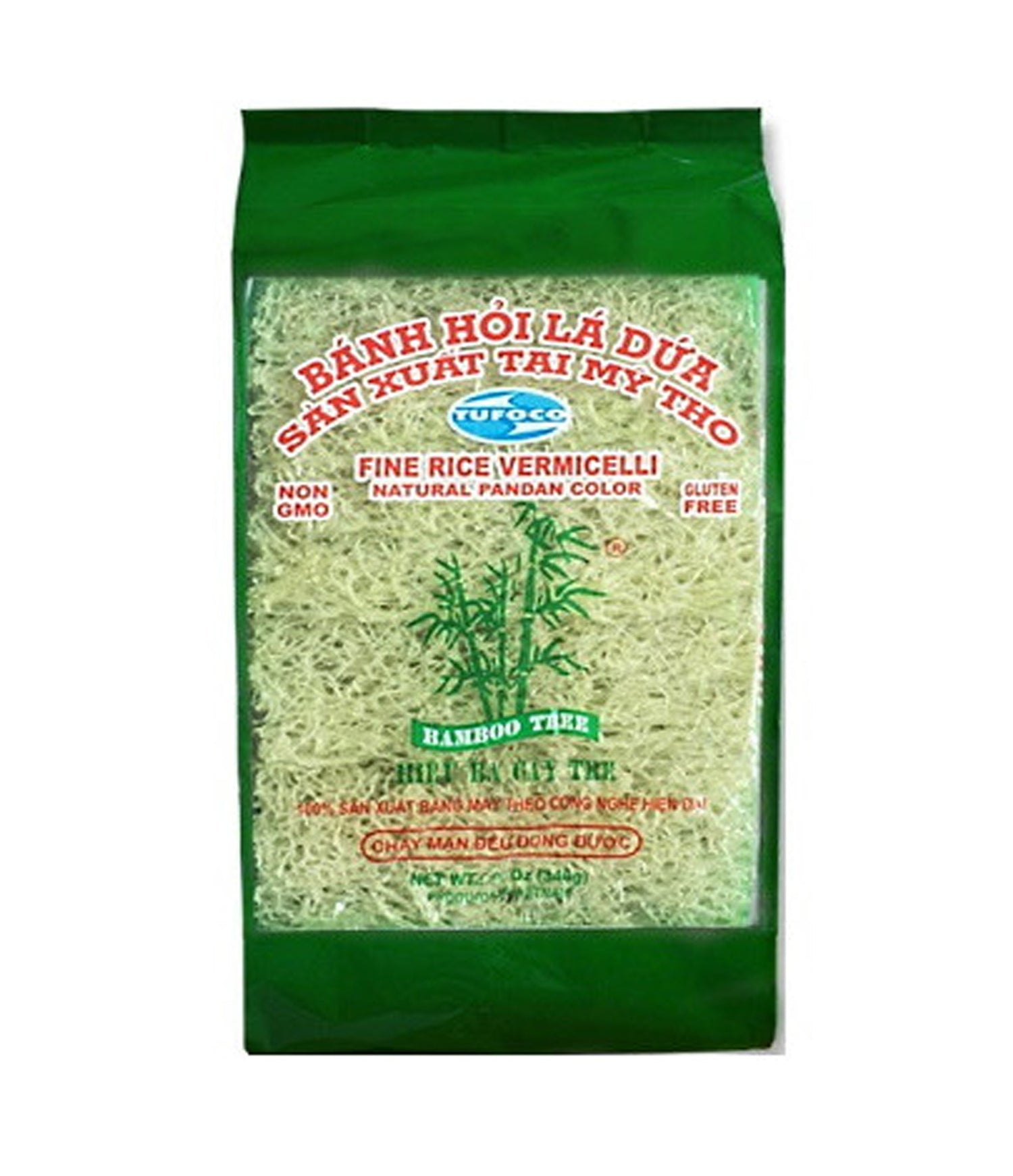Bamboo Tree - Fine Rice Vermicelli (Natural Pandan Color) 340g