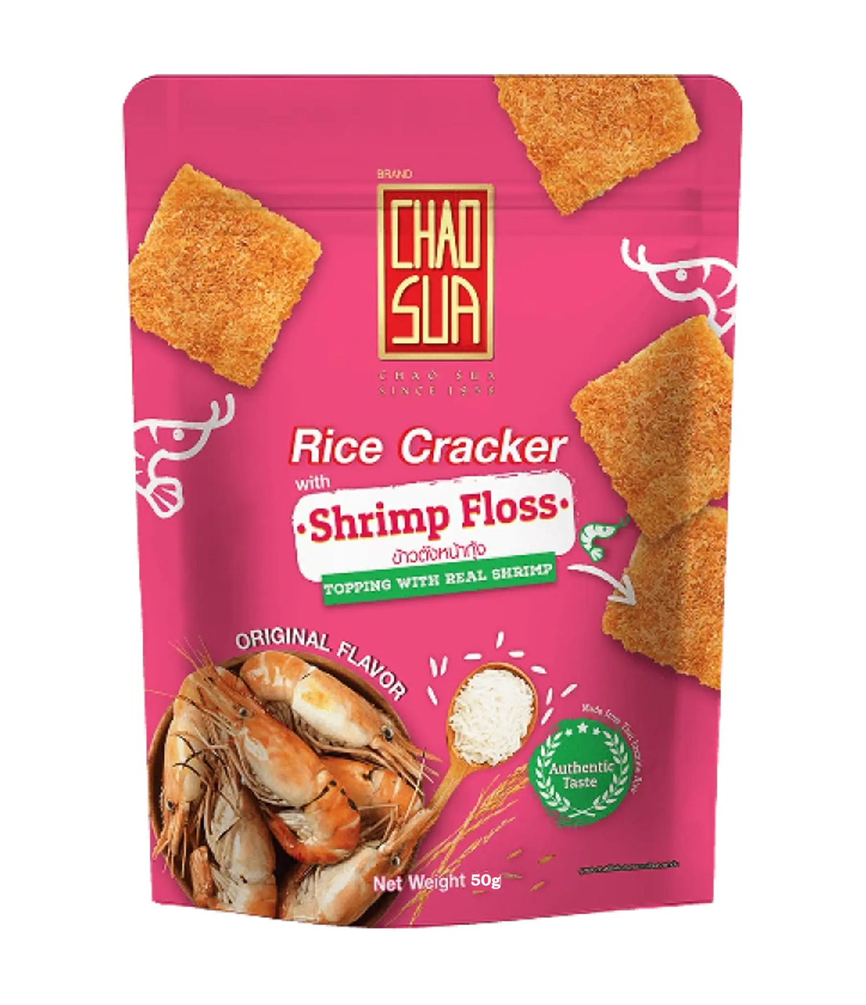 Chao Sua - Rice Cracker with Shrimp Floss (Original) 50g