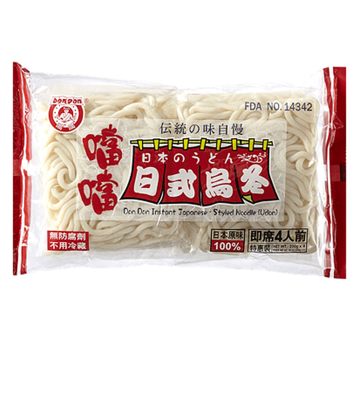 Don Don - Instant Japanese Styled Noodle (Udon) 15x4x200g