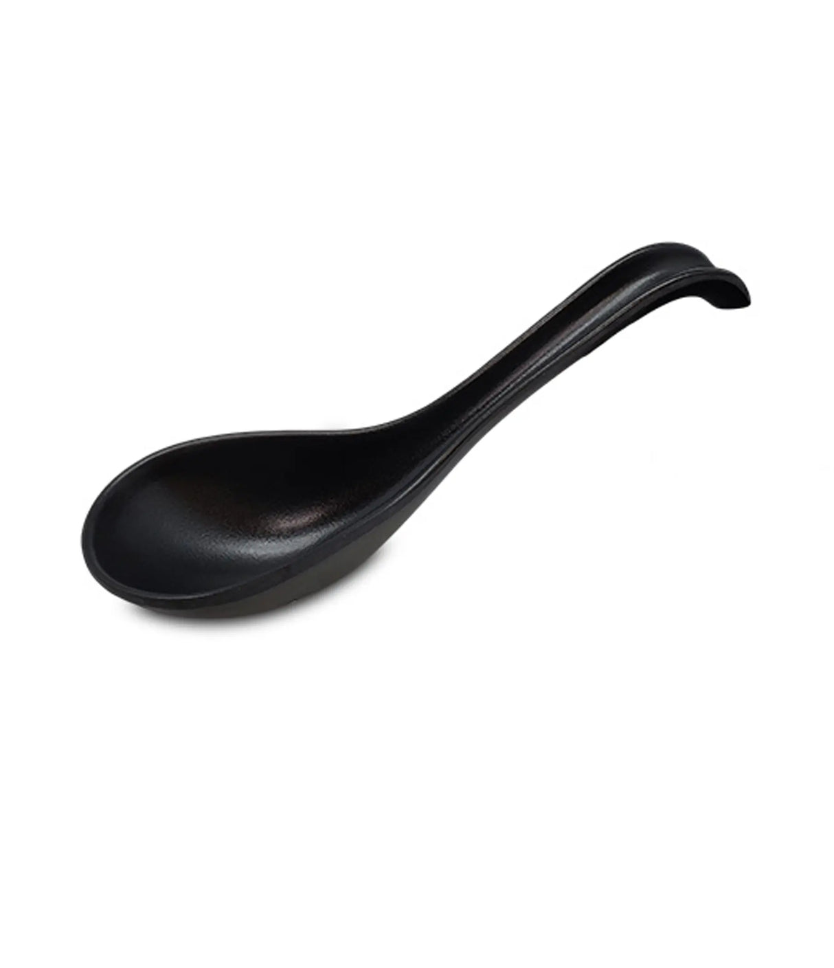 EMF - Matte Black Finish Melamine Spoon with Hook 18cm