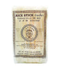 Packaged rice sticks labeled as 'Rice Stick' from Erawan, weighing 454 grams, with product information in English and French.