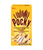 Packaging of Glico Pocky Chocolate Banana Biscuit Sticks Cream Coated 70g, displaying the product name and an image of the biscuit sticks.