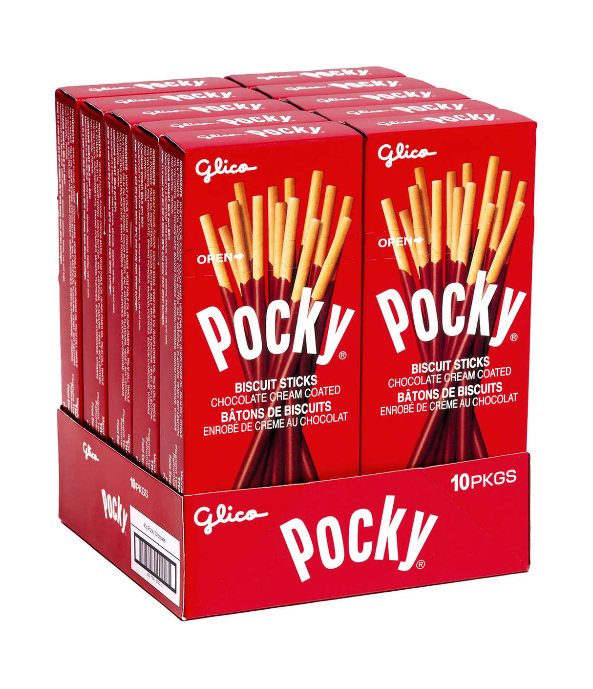 Glico - Pocky Biscuit Sticks Chocolate Cream Coated 10x40g