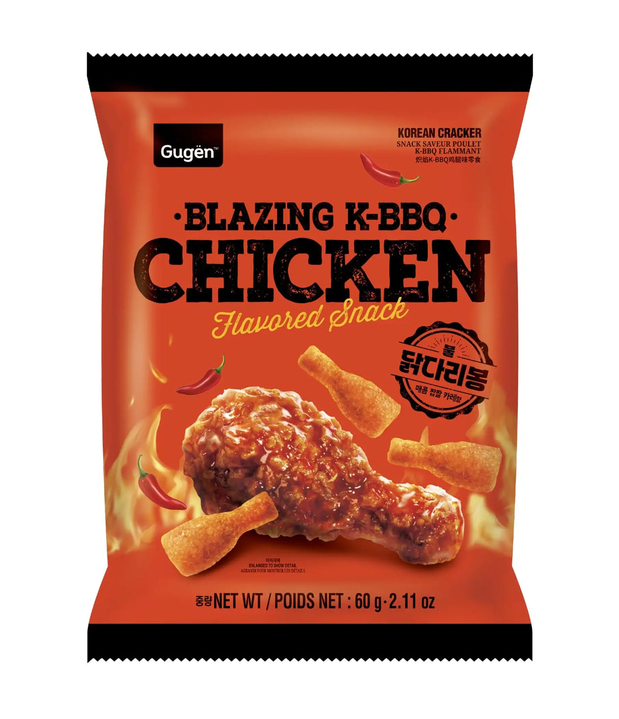 Gugen - Blazing K-BBQ Chicken Flavored Snack 60g