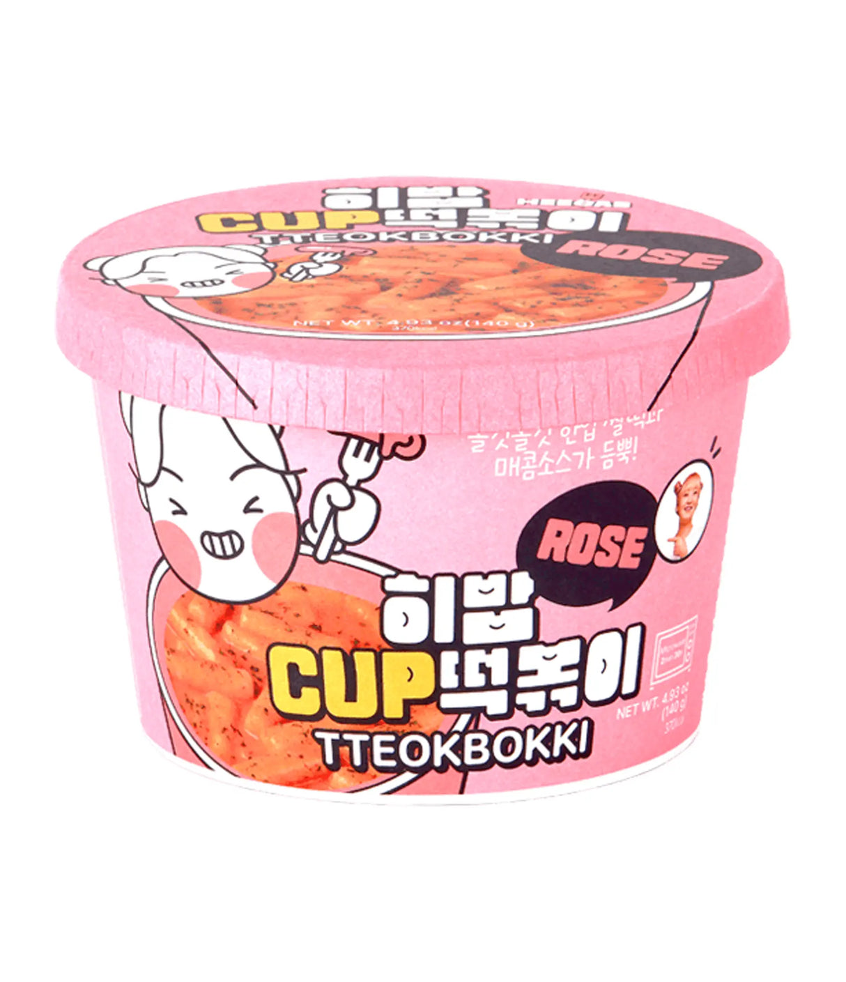 Heebab - Tteokbokki Coupelle Rose 140g