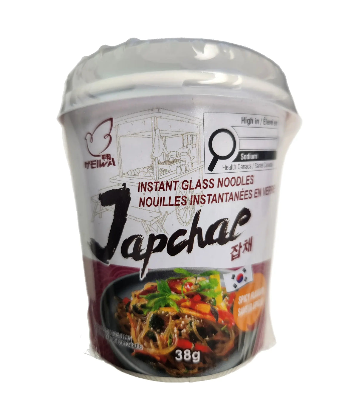 Heiwa - Japchae Instant Glass Noodles (Spicy) 38g