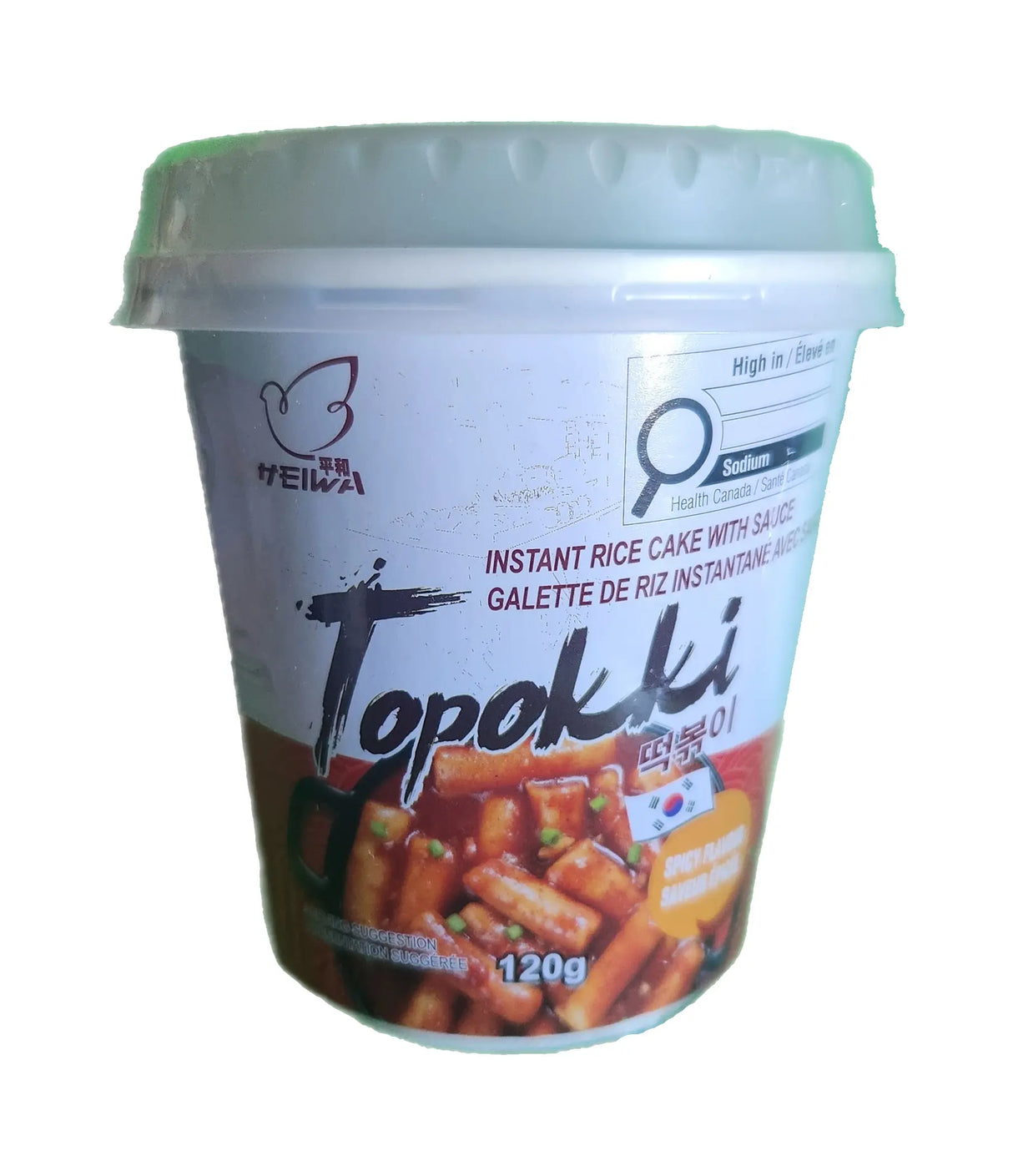 Heiwa - Topokki Instant Rice Cake with Sauce (Spicy) 120g