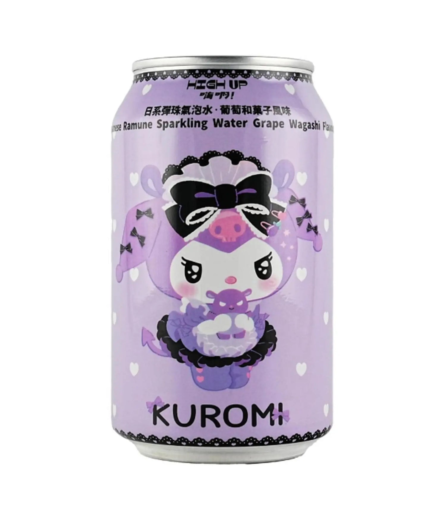 High Up - Kuromi Japanese Ramune Sparkling Water (Grape Wagashi) 330ml