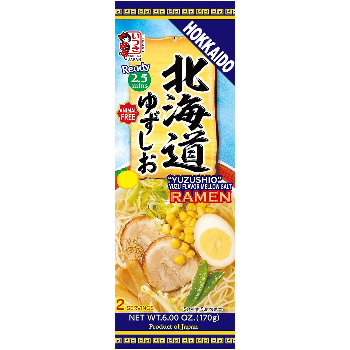 Itsuki - Hokkaido Yuzu Shio Yuzu Flavor Mellow Salt Ramen 170g
