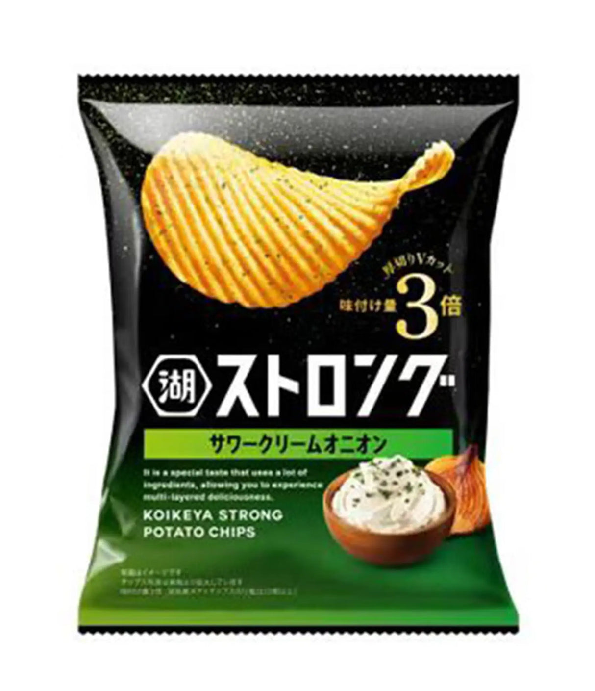 Koikeya - Strong Potato Chips Sour Cream Onion 53g