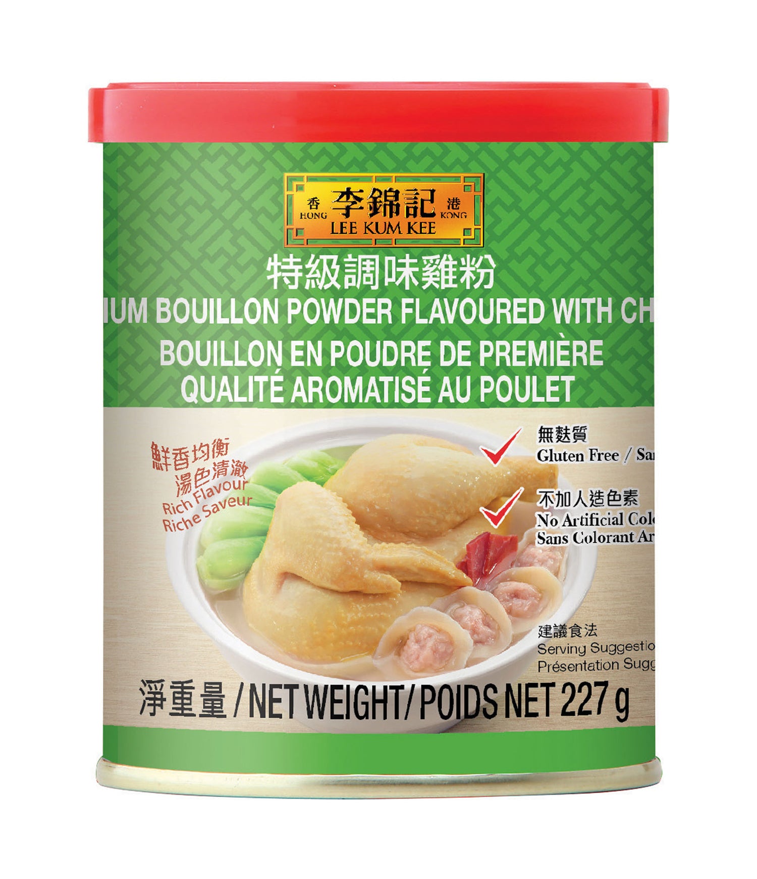Lee Kum Kee - Premium Bouillon Powder Flavoured with Chicken 227g