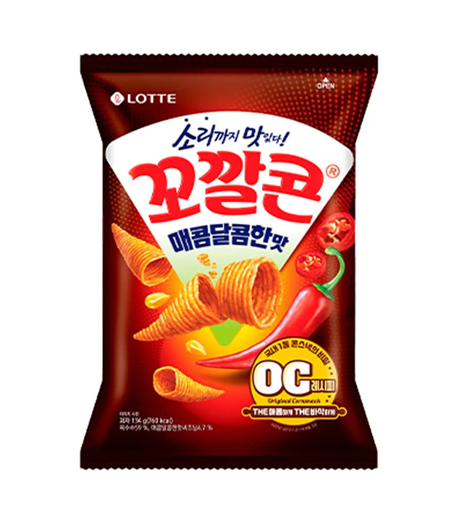 Lotte - Kkokkalcorn Sweet & Spicy Chips 134g
