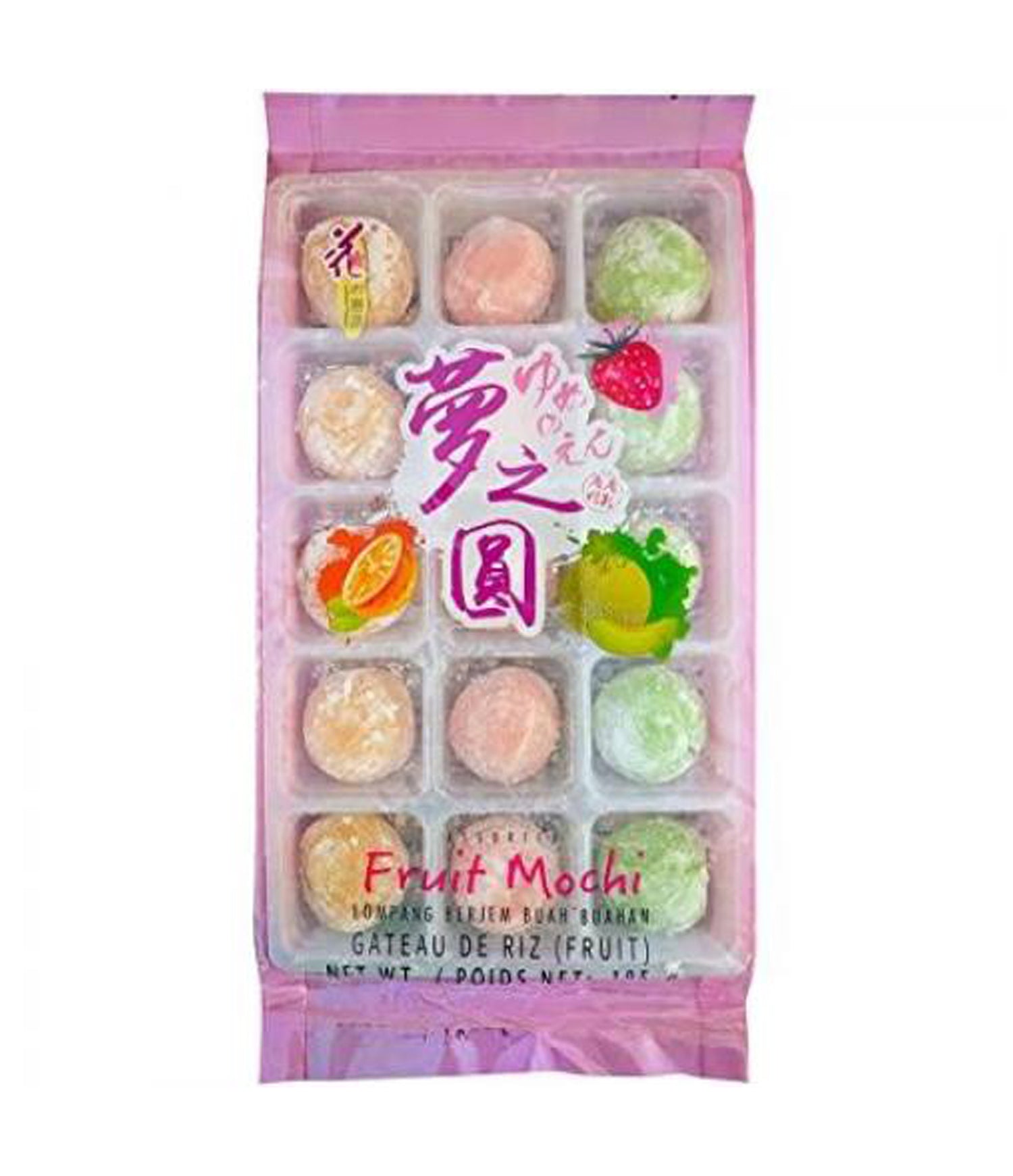 Love & Love - Assorted Fruit Mochi 195g