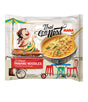 Packaging of Mama Thai Connext Instant Panang Noodles featuring an illustration of a woman serving noodles, with a bowl of panang noodles in the foreground.