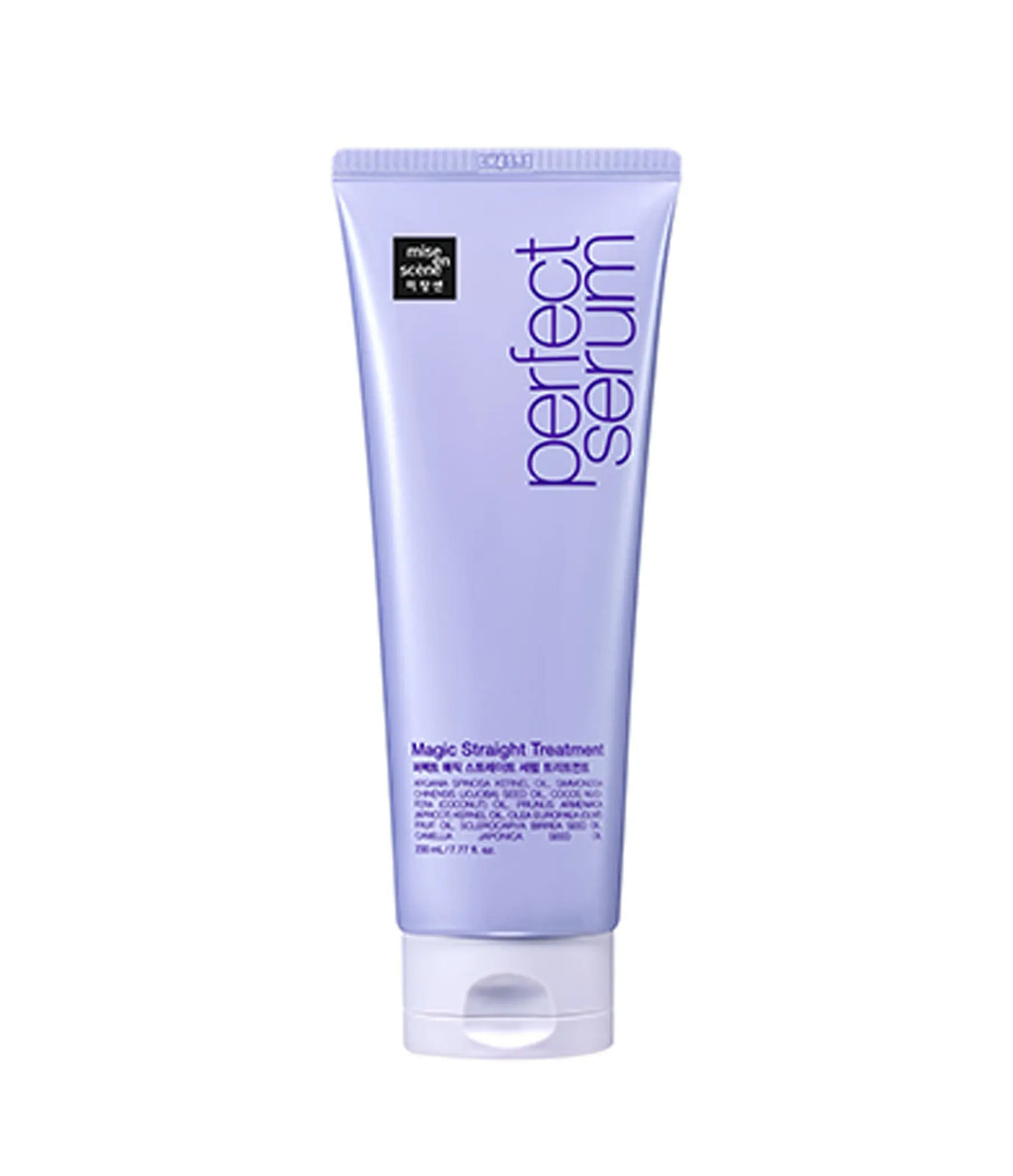 Purple tube of 'Perfect Serum' on a white background