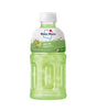 Mogu Mogu melon-flavored drink bottle on a white background