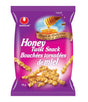 Packaging for Nongshim Honey Twist Snack showing the snack's name and honey imagery, predominantly purple and gold colors.