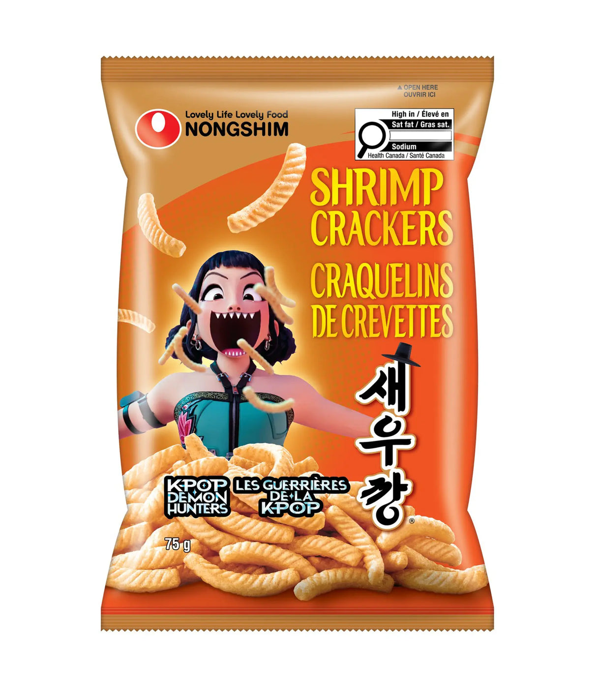 Nongshim x KPop Demon Hunters - Shrimp Cracker 75g