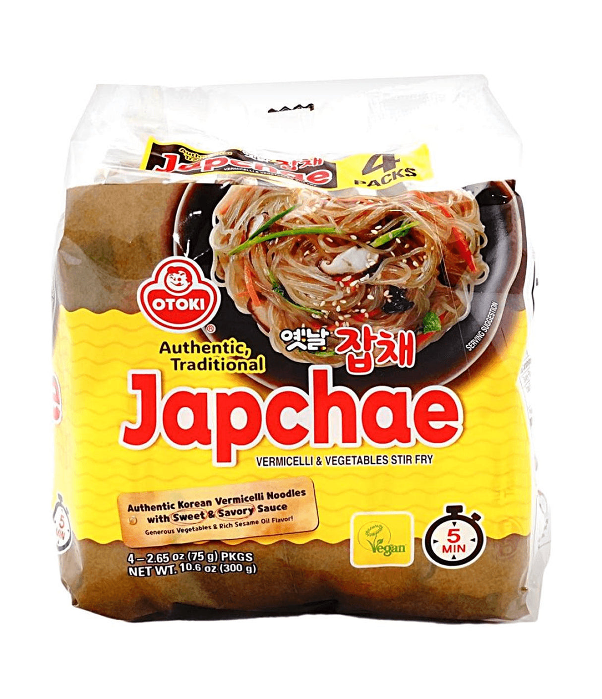 Ottogi - Japchae Vermicelli & Vegetables Stir Fry 4x75g