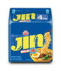 Packaging of Jin Mild noodle soup with blue background and yellow text