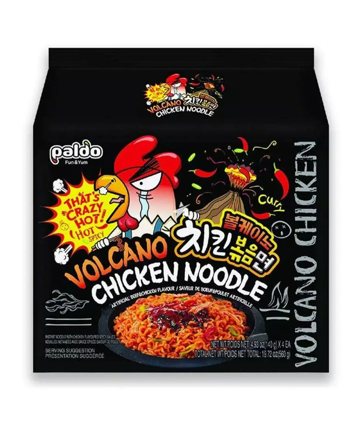 Paldo - Volcano Chicken Ramen 4x140g