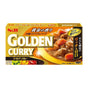 Packaging of S&B Golden Curry Sauce Mix featuring the product name, an image of the curry sauce on vegetables, and the text 'Product of Japan'.