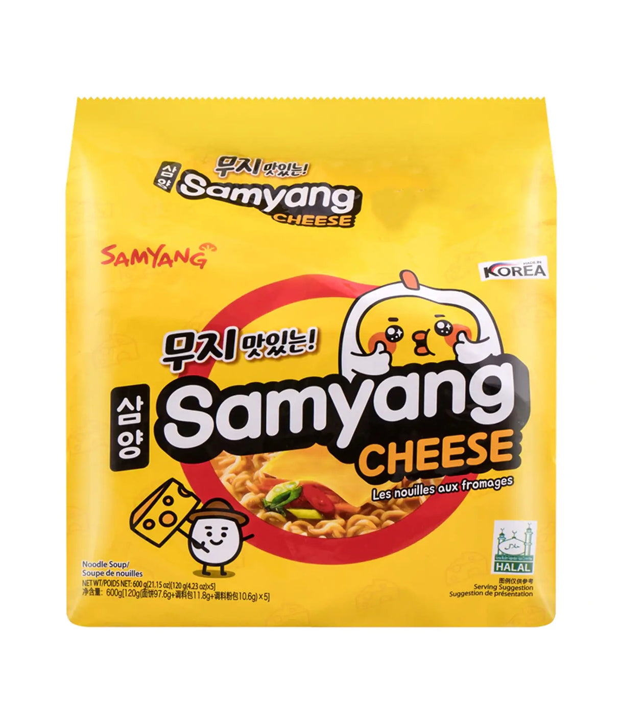 Samyang - Soupe de Nouilles au Fromage 5x120g