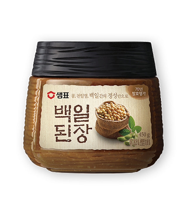 A jar of Sempio Soybean Paste Authentic (Doenjang) 450g with Korean labeling.