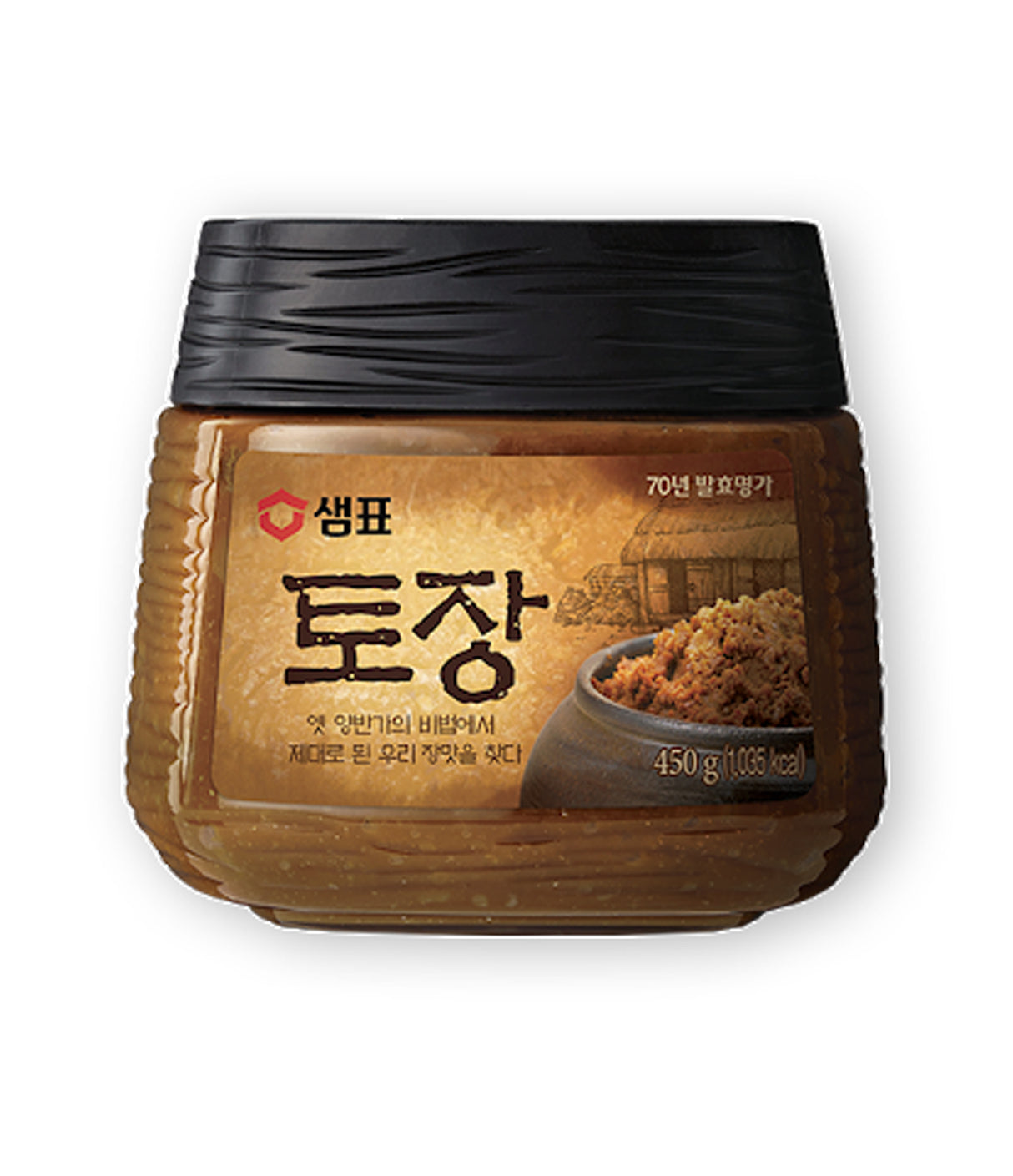 A jar of Sempio Soybean Paste (Tojang) 450g with Korean labeling.