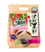 Packaging of Shih Chen 3:15pm Okinawa Brown Sugar Milk Tea showing the product name, count, and a cup of milk tea with brown sugar.