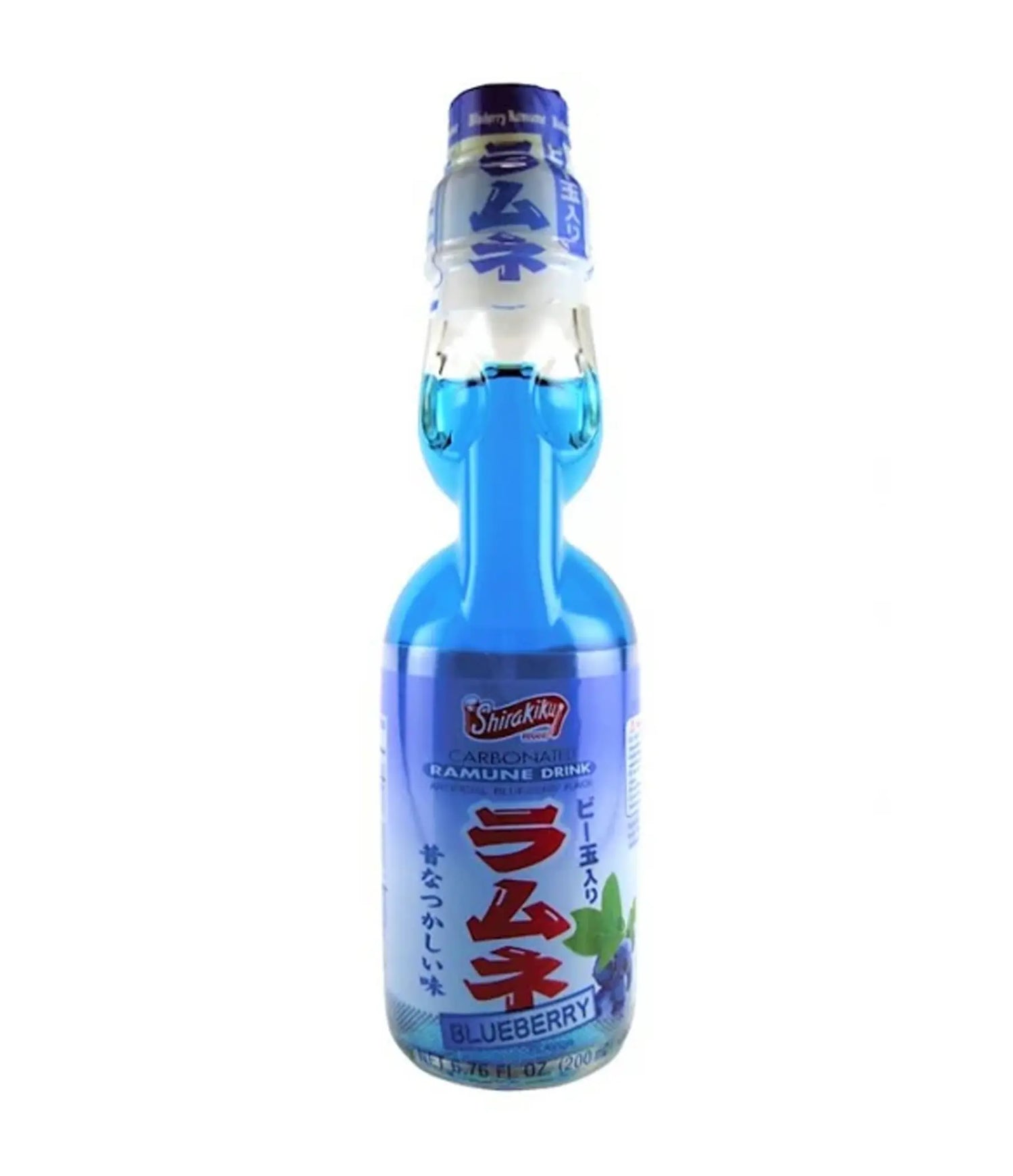 Shirakiku - Ramune Carbonated Drink (Blueberry) 200ml