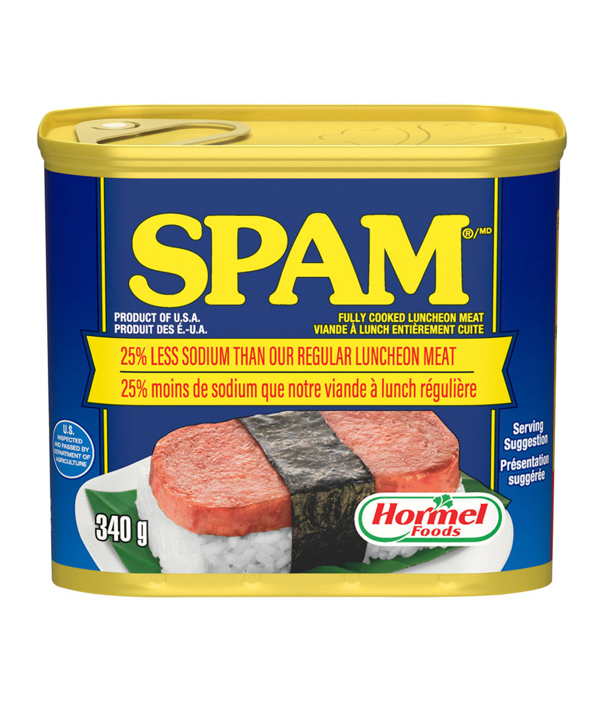 Spam - Luncheon Meat (25% Less Sodium) 340g