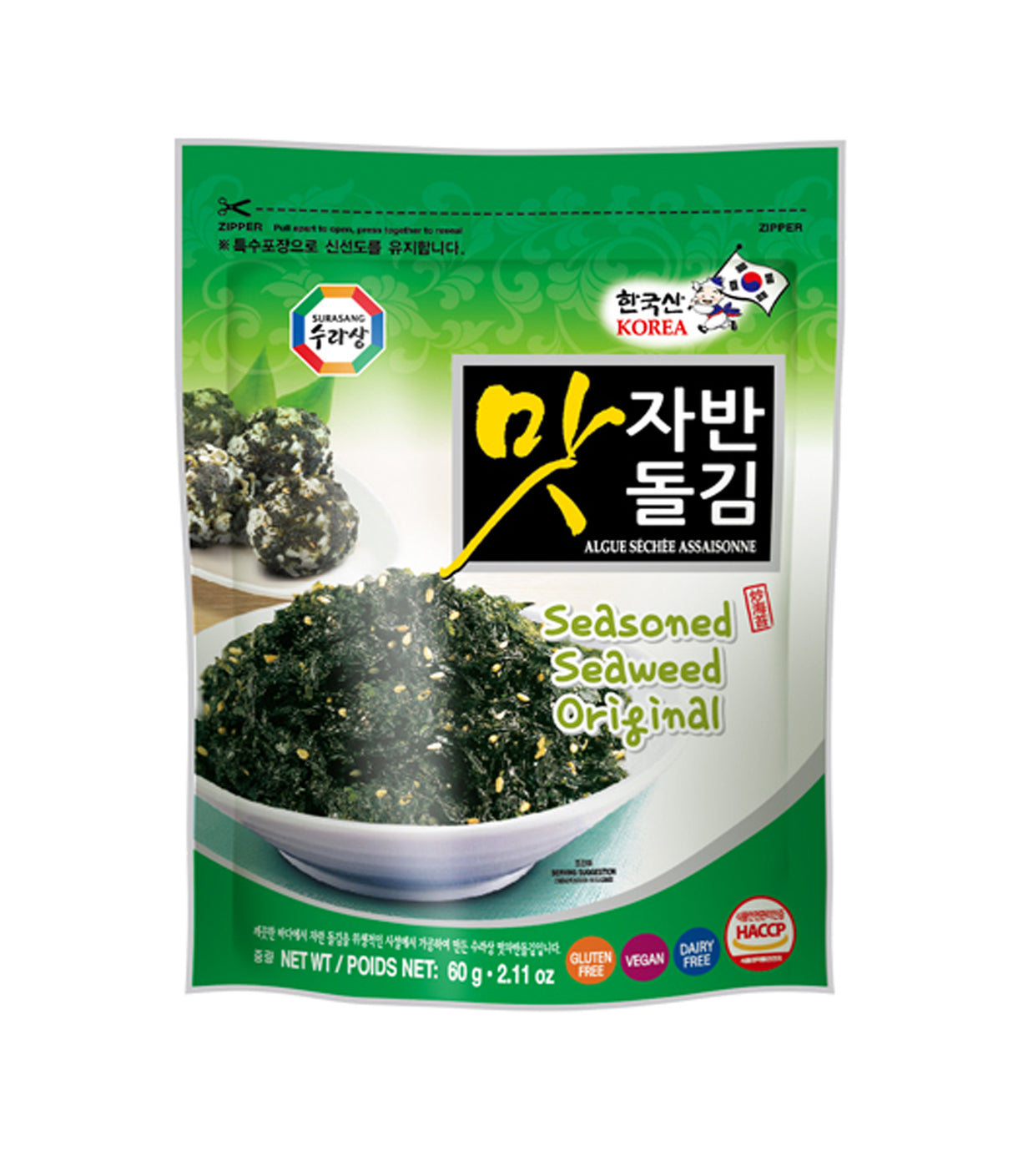 Surasang - Seasoned Seaweed Original 60g