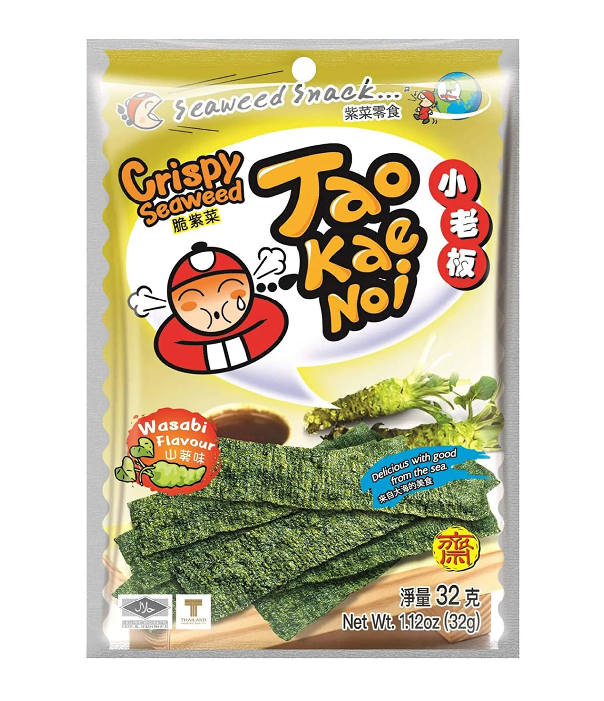 Tao Kae Noi - Crispy Seaweed (Wasabi Flavour) 32g