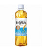 A bottle of Woongjin Barley Tea, 500ml, with a label primarily in blue and yellow colors, indicating it is a product of Korea.