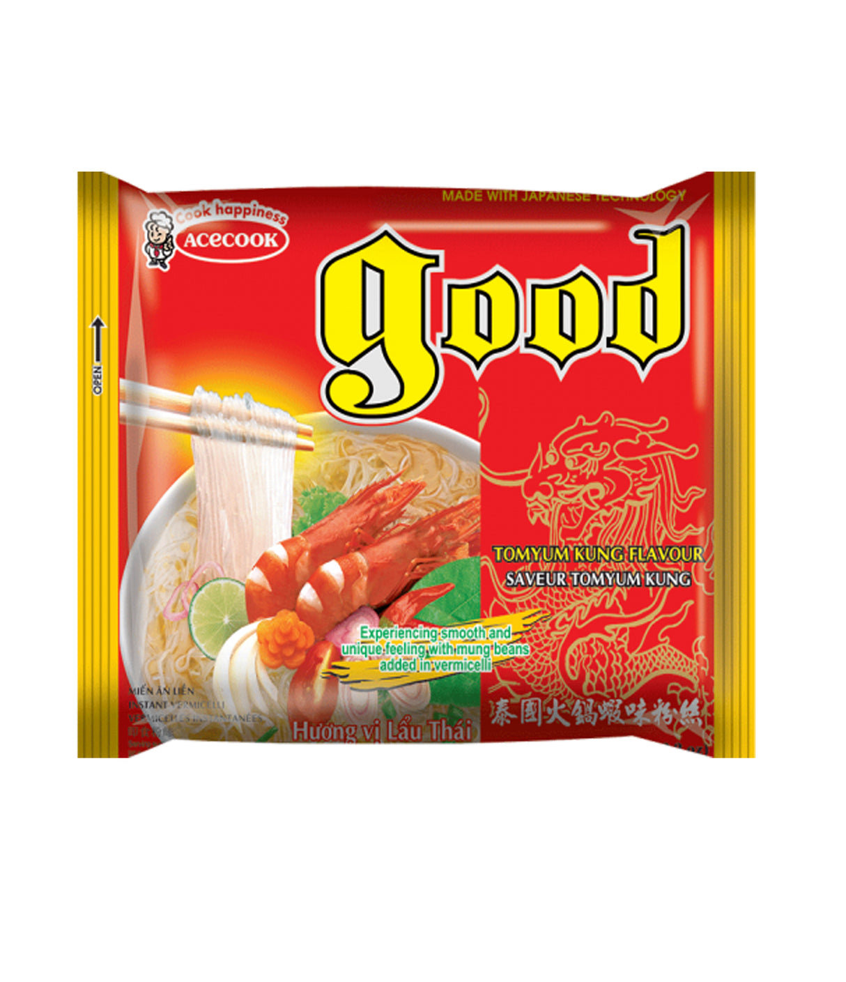 Acecook - Instant Mung Bean Vermicelli (TomYum Kung Flavour) 55g