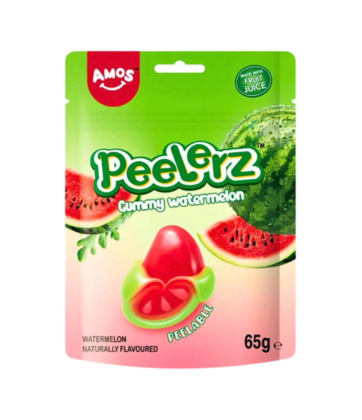 Amos - Peelerz Gummy Watermelon 65g