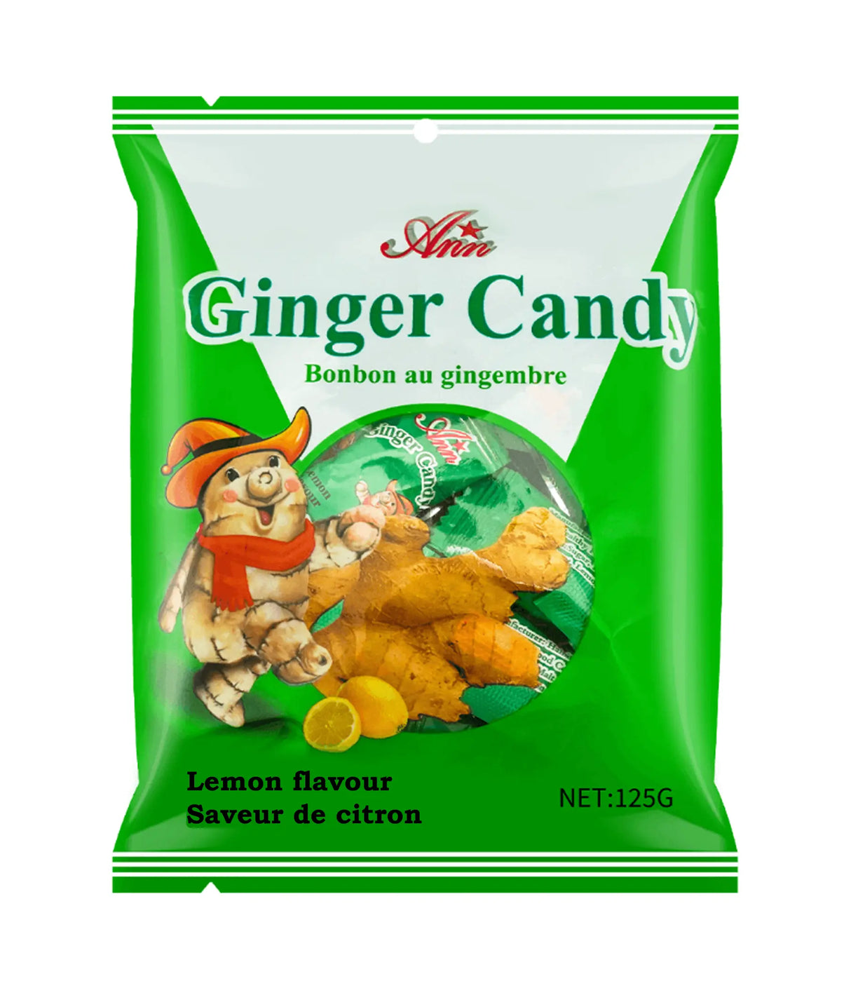 Ann - Ginger Candy (Lemon) 125g