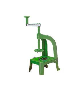 Green metal tool on a white background