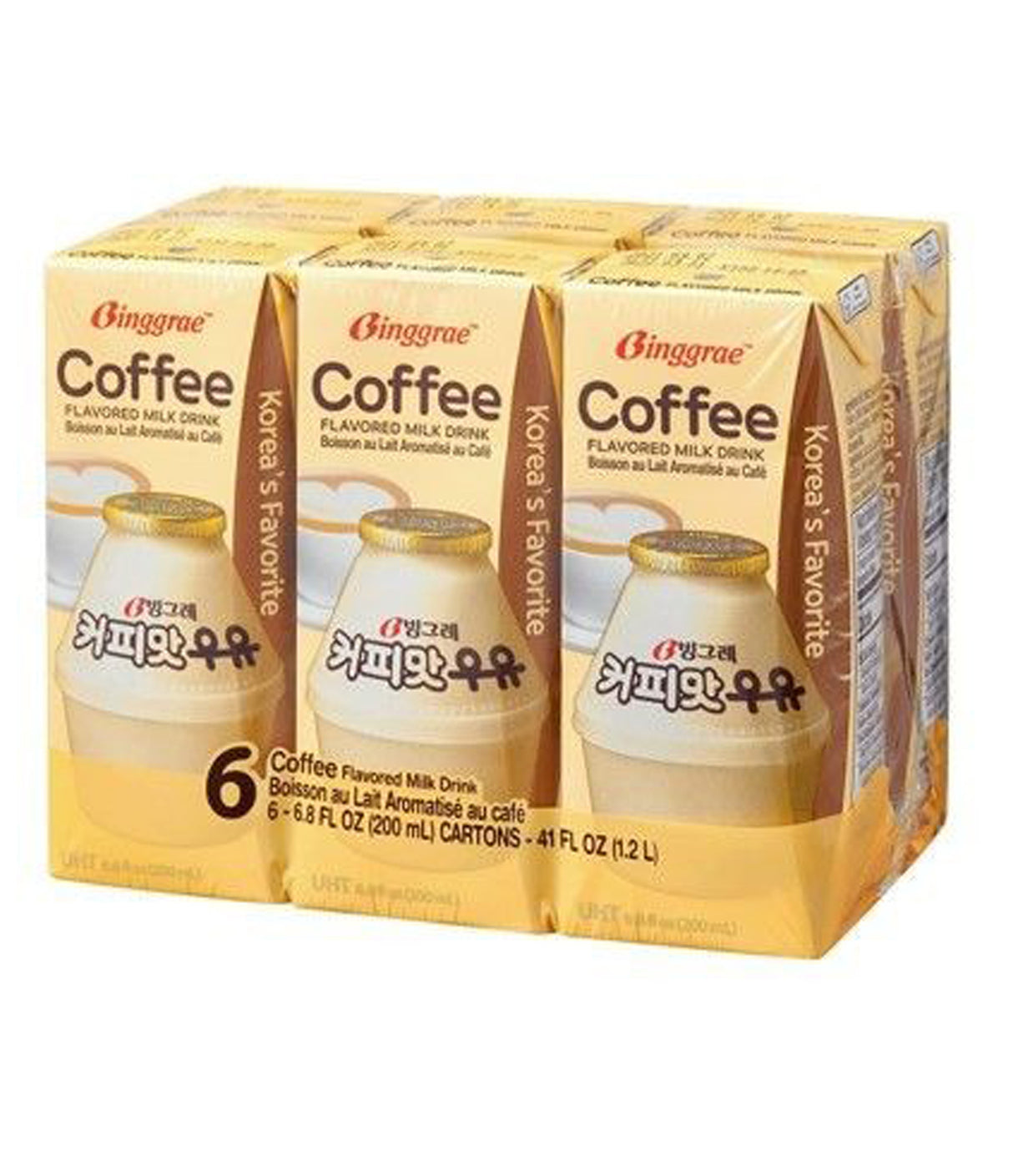 Binggrae - Coffee Flavored Milk Drink 6x200ml