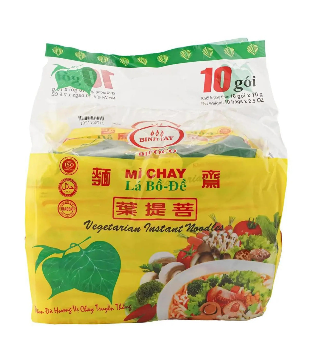 Binh Tay - Vegetarian Instant Ramen Noodles 10x70g