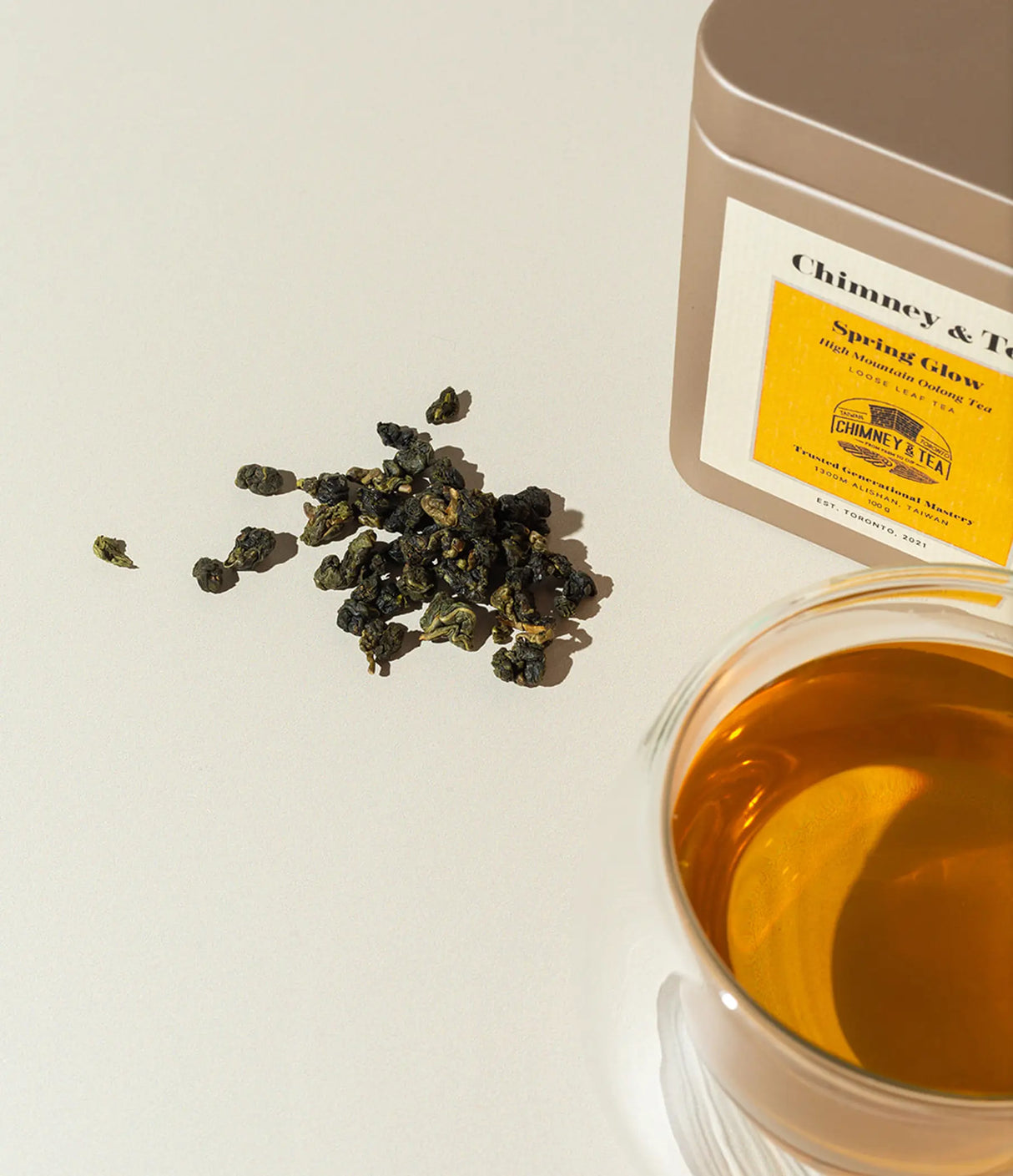 Chimney & Tea - Spring Glow High Mountain Oolong Tea 100g - Tin