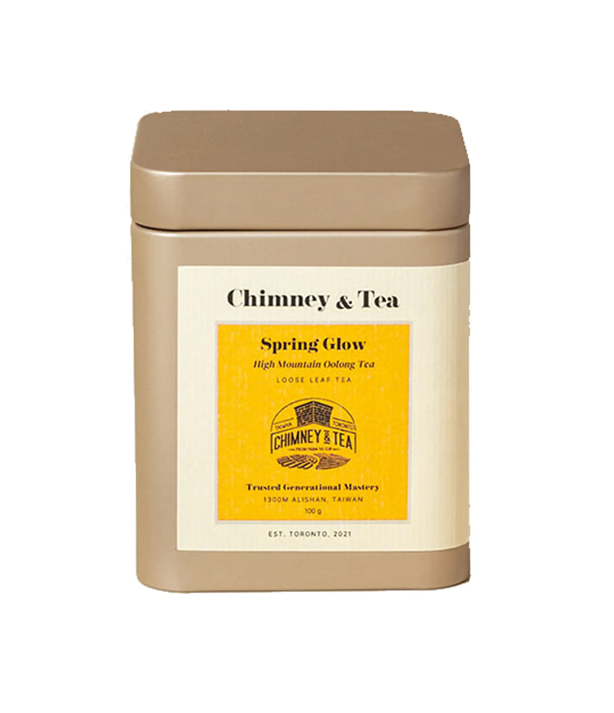 Chimney & Tea - Spring Glow High Mountain Oolong Tea 100g - Tin
