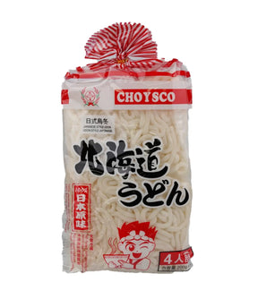 Packaged noodles with Choy's Co branding on a white background
