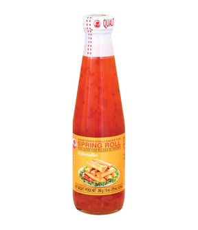 Bottle of Cock Brand Sweetened Chili Sauce for Spring Roll, 275ml.