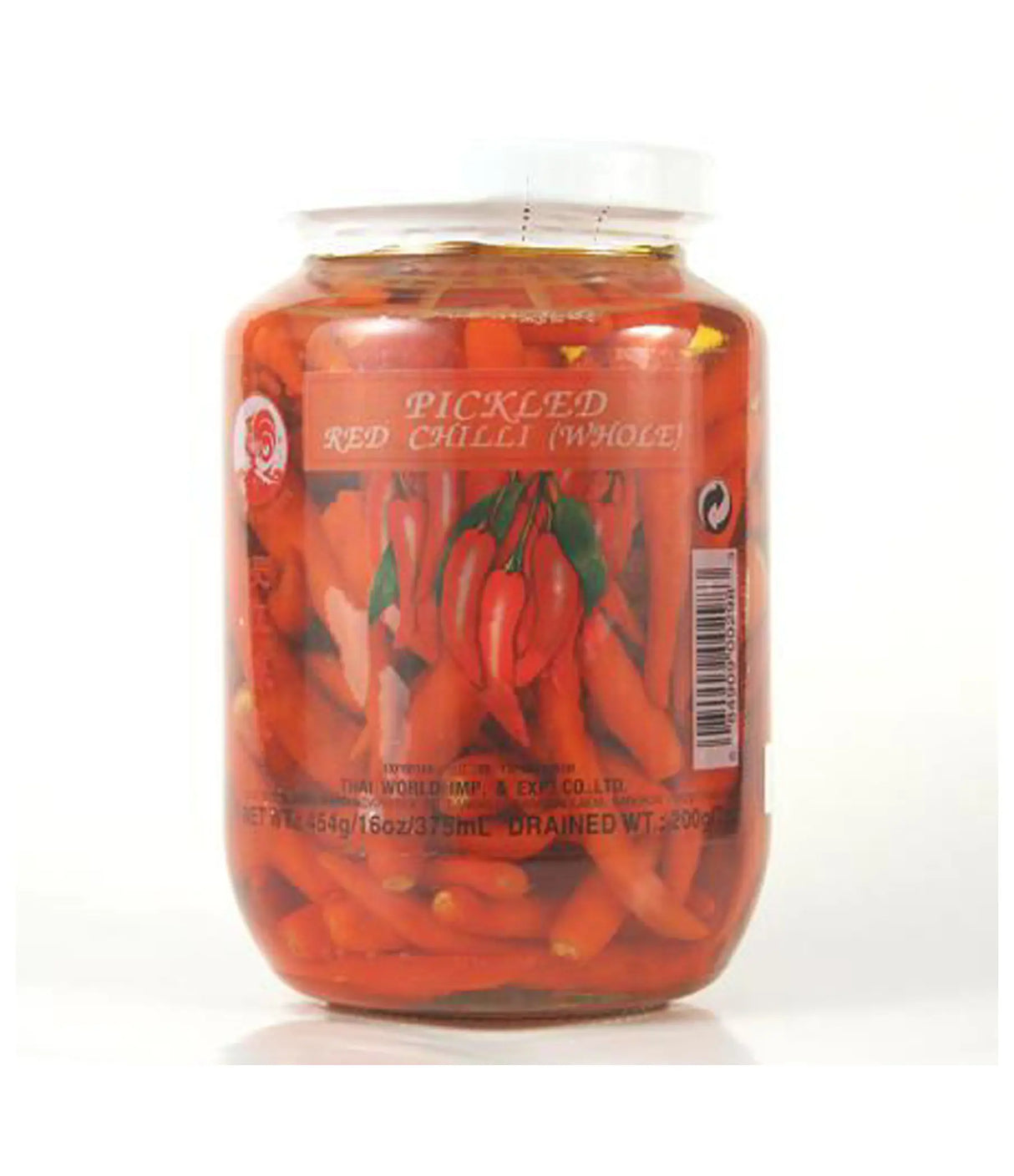 Cock Brand - Pickled Red Chili (Whole) 24x454g