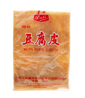 Packaged Dali brand bean curd sheets, 250g, with product information in Chinese characters